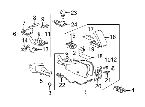 2009 Chevy Malibu Center Console Diagram