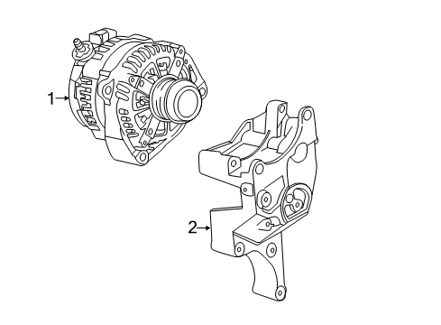 2020 GMC Yukon Alternator Diagram 2 - Thumbnail