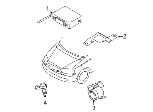 2007 Chevy Aveo5 Anti-Theft Components Diagram
