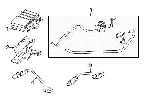 2017 GMC Yukon Emission Components Diagram