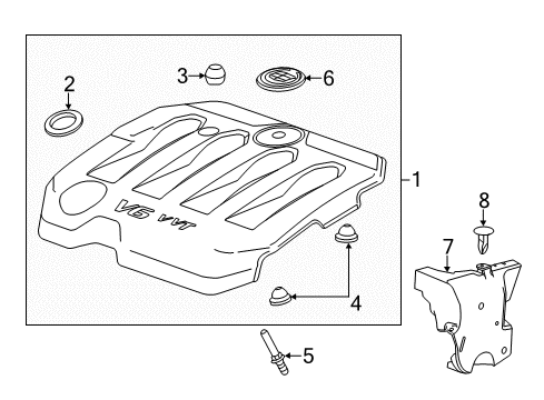 2020 Chevy Impala Engine Appearance Cover Diagram