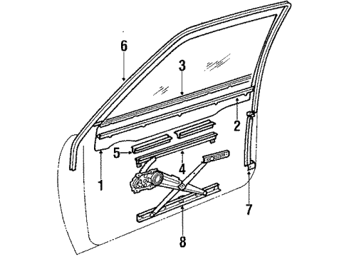 1986 Chevy Sprint Run Channel Diagram for 96052796