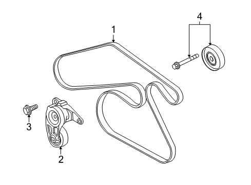 2012 Chevy Equinox Belts & Pulleys, Maintenance Diagram 2 - Thumbnail