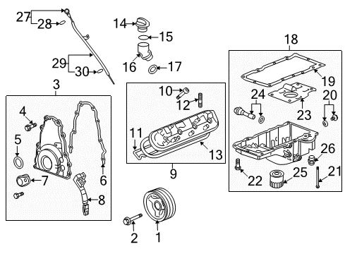 2009 Cadillac CTS Camshaft Position Sensor Diagram for 12608424
