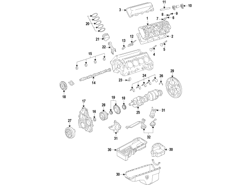 2013 Chevy Silverado 2500 HD Engine Parts & Mounts, Timing, Lubrication System Diagram 2 - Thumbnail