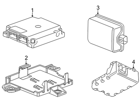 2020 Cadillac CT5 Module Diagram for 84995584