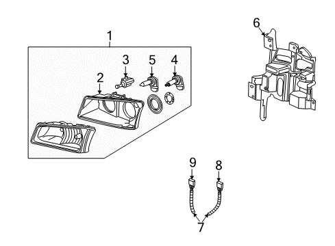 2005 Chevy Avalanche 2500 Bulbs Diagram