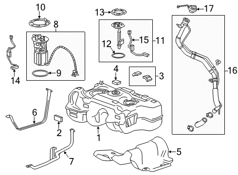 2016 Chevy Trax Fuel Pump Relay Diagram for 84310952