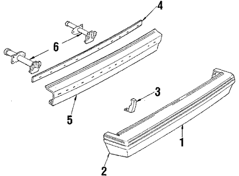 1986 Chevy Cavalier Cover Diagram for 22536546