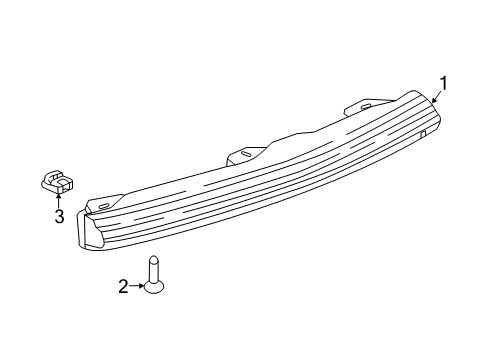 2022 Cadillac XT5 High Mount Lamps Diagram