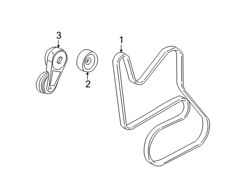 2004 Buick Rendezvous Belts & Pulleys, Maintenance Diagram 2 - Thumbnail