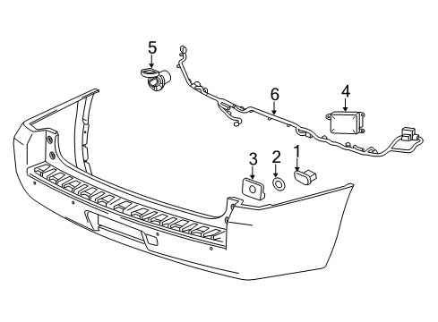 2020 Chevy Tahoe Harness, Rear Diagram for 84281474