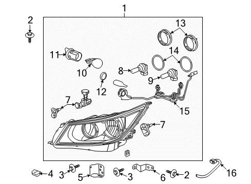 2012 Buick LaCrosse Headlamps Diagram