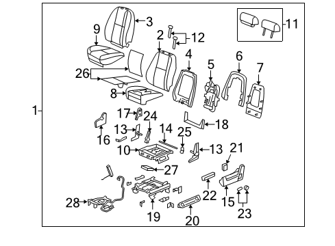 2007 Chevy Silverado 2500 HD Power Seats Diagram