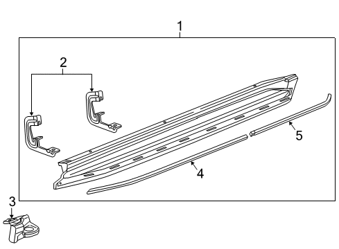 2020 GMC Yukon Running Board Diagram 2 - Thumbnail