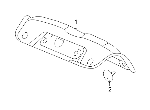 2007 Chevy Cobalt Interior Trim - Trunk Lid Diagram