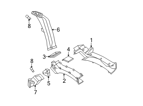 2012 GMC Yukon XL 1500 Ducts Diagram