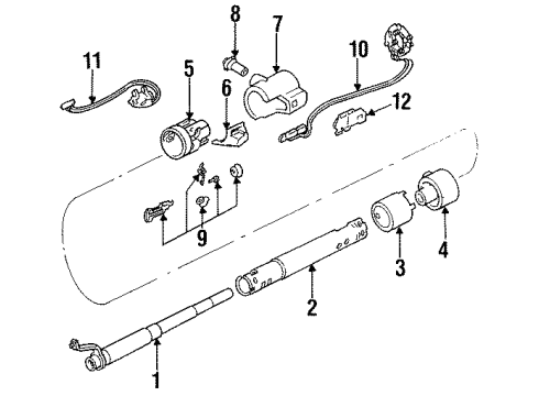 1988 Oldsmobile Cutlass Calais Ignition Lock Diagram