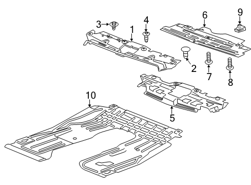 2017 Chevy Sonic Splash Shields Diagram