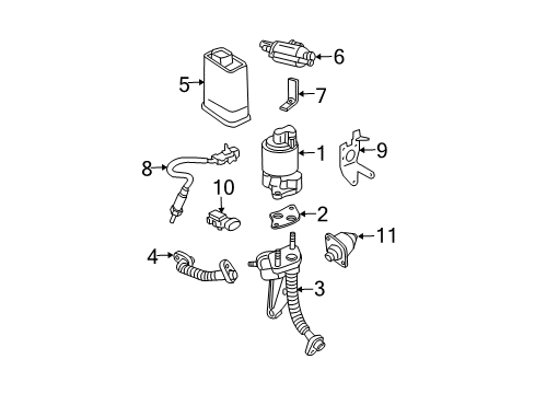 2002 Chevy Monte Carlo EGR System, Emission Diagram 2 - Thumbnail