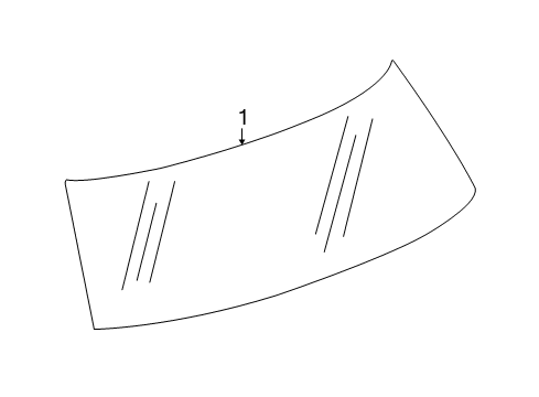2023 Chevy Traverse Glass - Lift Gate Diagram