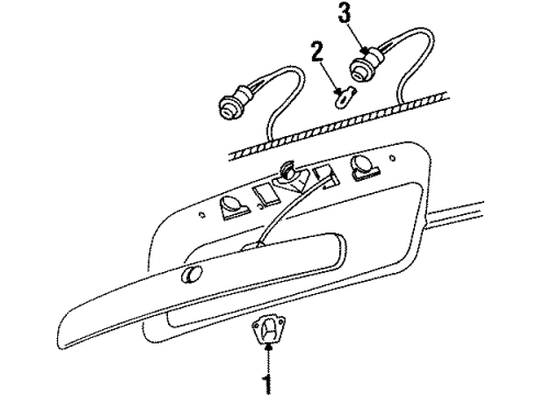 2000 Oldsmobile Silhouette License Lamps Diagram