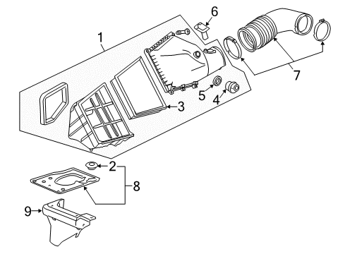 2014 Chevy Silverado 2500 HD Air Intake Diagram