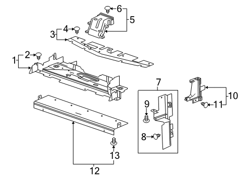 2014 Cadillac ELR Radiator & Components Diagram 1 - Thumbnail