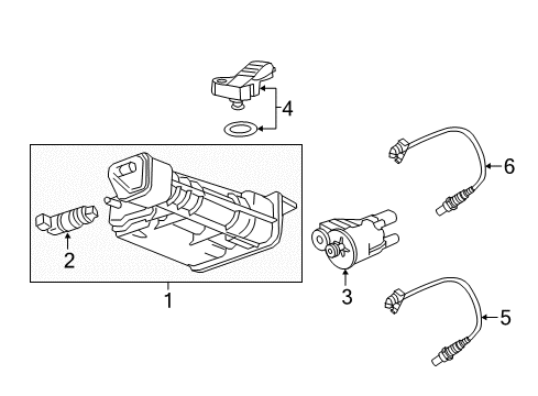 2022 Cadillac XT5 Emission Components Diagram