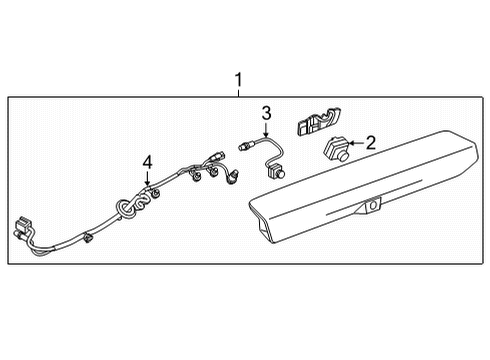 2021 Chevy Silverado 2500 HD High Mount Lamps Diagram