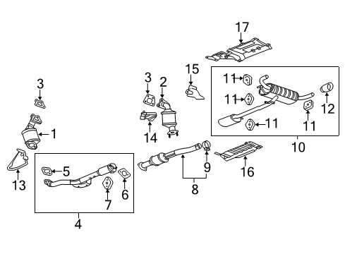 2015 Chevy Equinox Exhaust Components Diagram 2 - Thumbnail