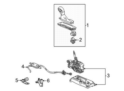 2024 Chevy Trailblazer Transmission Shift Lever Diagram