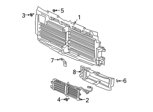 2021 Chevy Silverado 2500 HD Front Panel Diagram