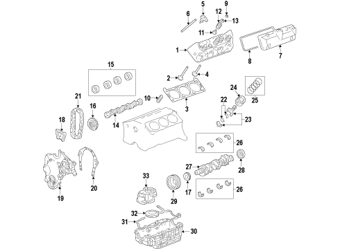 2010 Buick Lucerne Strut Mount Diagram for 20760910