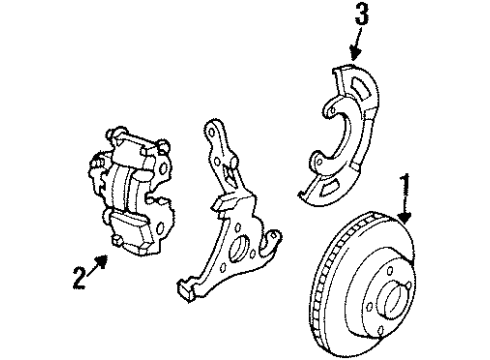 1987 Chevy Celebrity Front Brakes Diagram