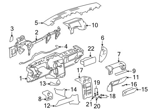 2006 Hummer H2 Instrument Panel Diagram
