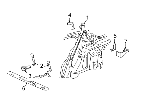2005 Buick Park Avenue Seat Belt Diagram