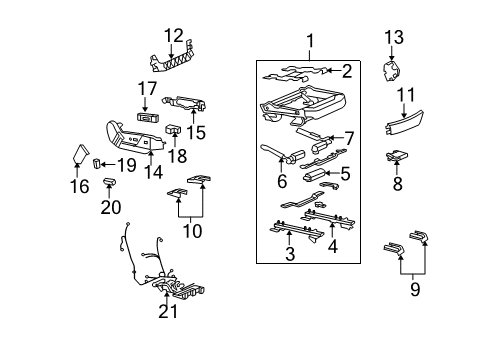 2008 Cadillac CTS Tracks & Components Diagram 3 - Thumbnail