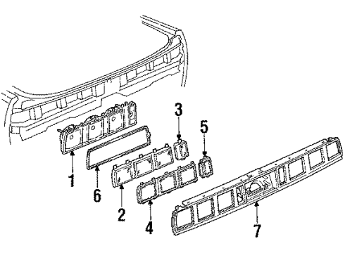 1984 Chevy Caprice Tail Lamps Diagram 1 - Thumbnail