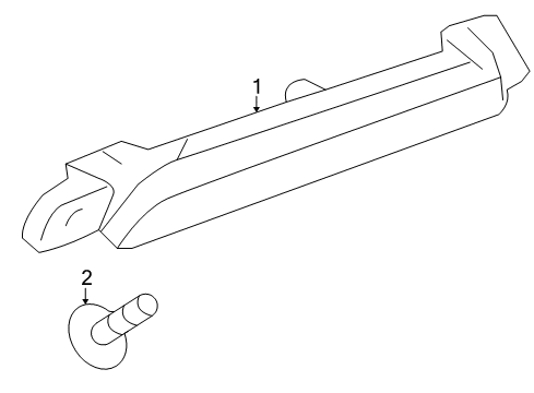 2015 GMC Terrain High Mount Lamp Diagram for 23214842