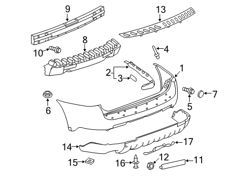 2007 Chevy Equinox Rear Bumper Diagram