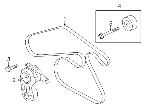 2017 Chevy Caprice Belts & Pulleys Diagram
