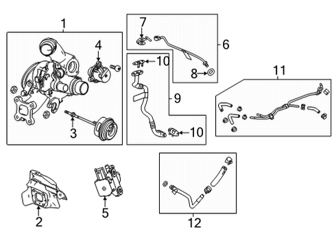 2022 Chevy Trailblazer Turbocharger & Components Diagram 1 - Thumbnail