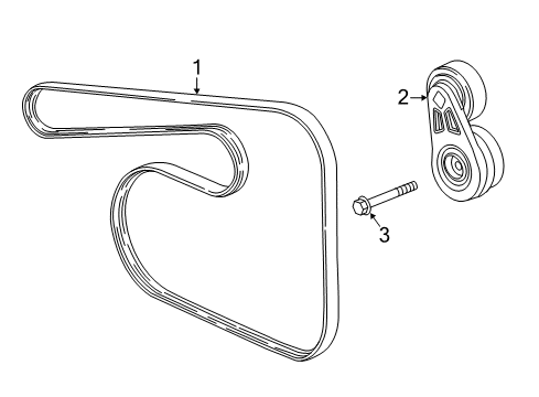 2022 GMC Canyon Belts & Pulleys Diagram