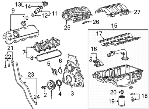 2023 GMC Sierra 2500 HD Insulator, Passenger Side Diagram for 12703340