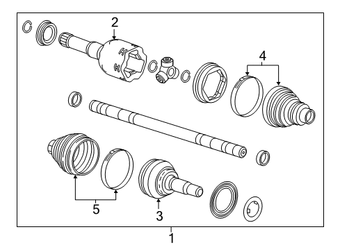 2017 Chevy Volt Drive Axles - Front Diagram