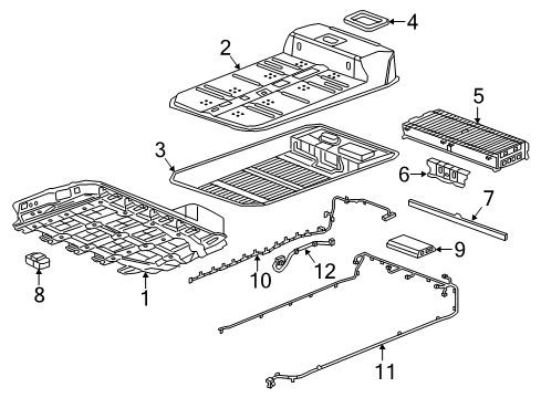2020 Chevy Bolt EV Battery Assembly Diagram for 24042761