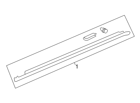 2005 Buick LeSabre Exterior Trim - Pillars, Rocker & Floor Diagram