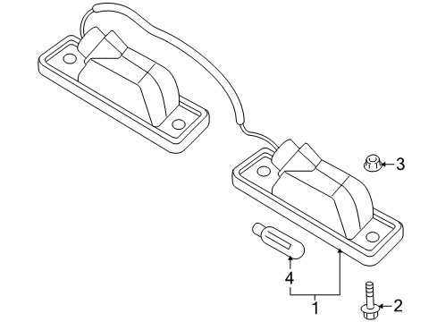 2010 Pontiac G3 License Lamps Diagram