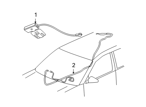 2008 Saturn Aura Antenna & Radio Diagram